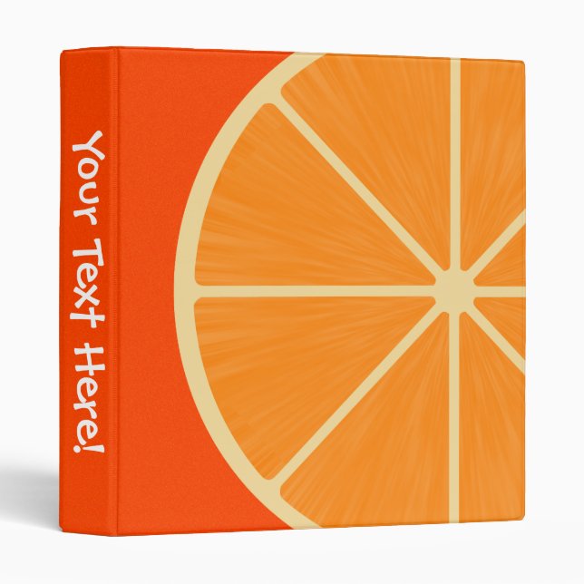 Fun Orange Slice Binder (Front/Spine)