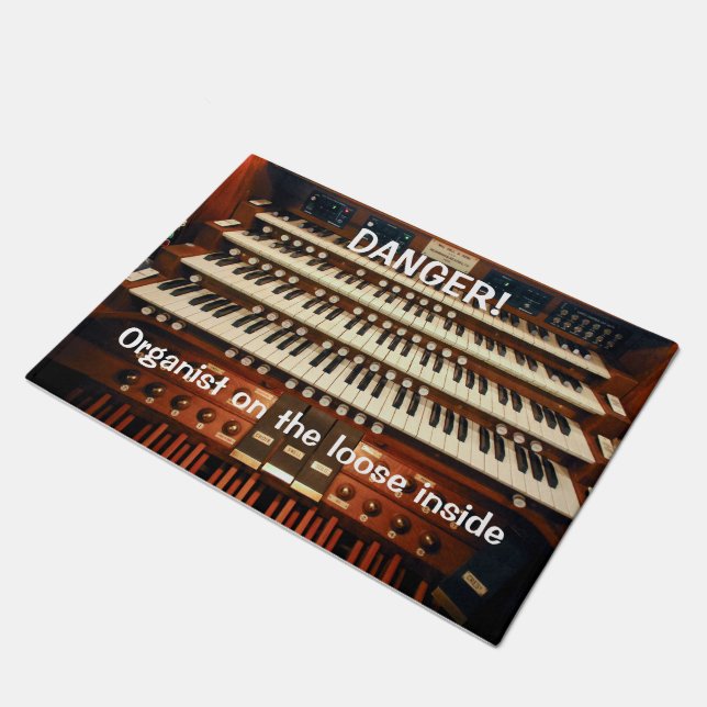 Fun organ console doormat (Angled)