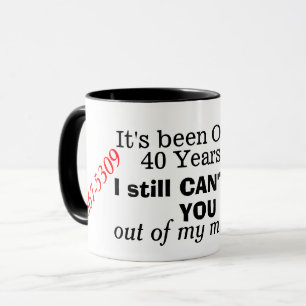 Fun Over 40 Years 867-5309 Retro 80s Mug