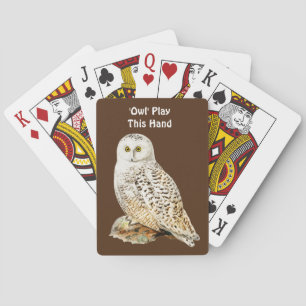 Fun Owl Pun Playing Cards