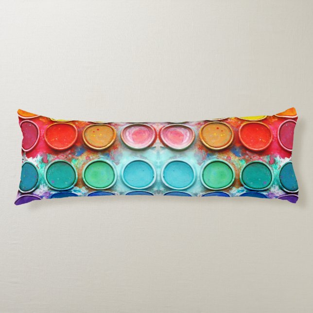 Fun paint colour box body pillow (Front)