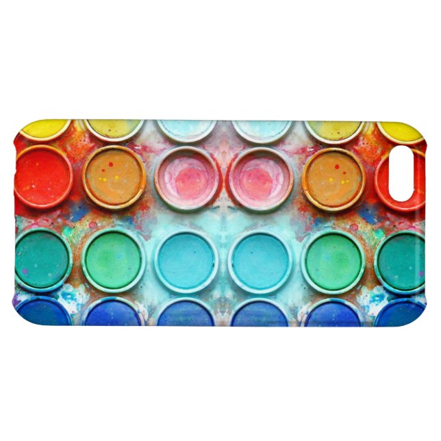 Fun paint colour box iPhone case (Back Horizontal)