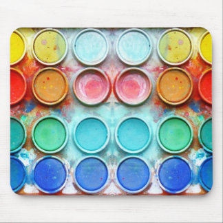 Fun paint colour box mouse pad