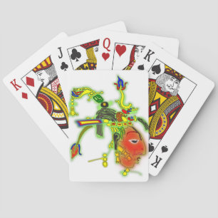 Fun Painting Mask Tribal Face Playing Cards