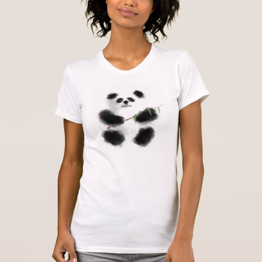 Fun panda eats bamboo T-Shirt