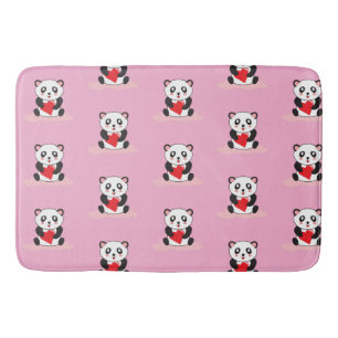 Fun Panda Graphic Bathroom Mat