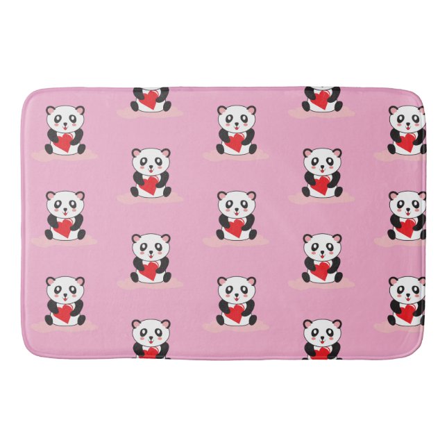 Fun Panda Graphic Bathroom Mat (Front)