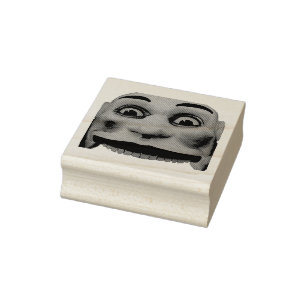 Fun Park Face Rubber Stamp