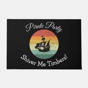 fun Party Pirate Ship Doormat