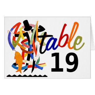 Fun Party Streamers Magician Koinobori Table Cards