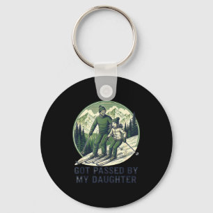 Fun Passed Skiing Got Daughter Daughter Laugh Keychain