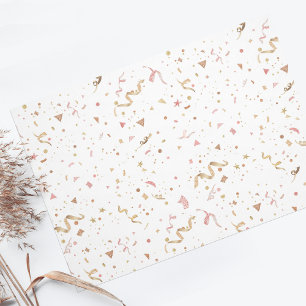 Fun Pastel Glitter Confetti Tissue Paper