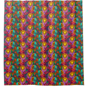 Fun pattern with flowers and hands