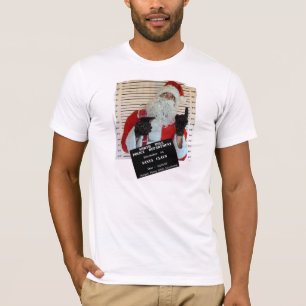 Fun Père Noël En T-shirt du Département de Police