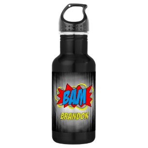Fun Personalized Custom Comic Book Pop Art Style 532 Ml Water Bottle