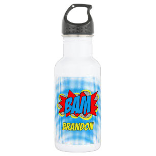 Fun Personalized Custom Comic Book Pop Art Style 532 Ml Water Bottle