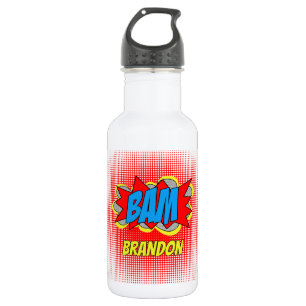 Fun Personalized Custom Comic Book Pop Art Style 532 Ml Water Bottle