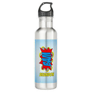 Fun Personalized Custom Comic Book Pop Art Style 710 Ml Water Bottle
