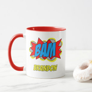 Fun Personalized Custom Comic Book Pop Art Style Mug