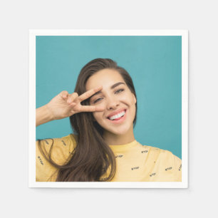 Fun Personalized Custom Face Photo   Napkin