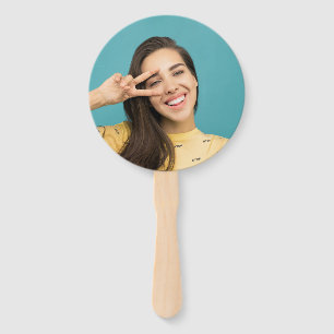 Fun Personalized Face on a Stick Photo Prop Hand Fan