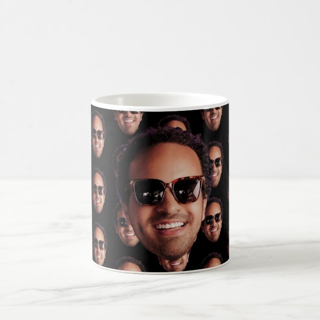 Fun Personalized Face Photo Coffee Mug (Center)