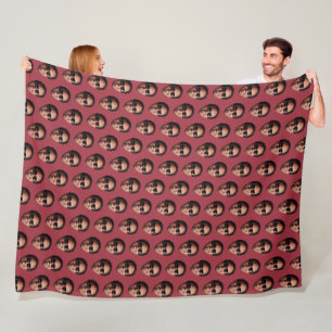 Fun Personalized Face Photo Fleece Blanket