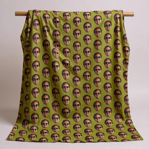 Fun Personalized Face Photo Fleece Blanket
