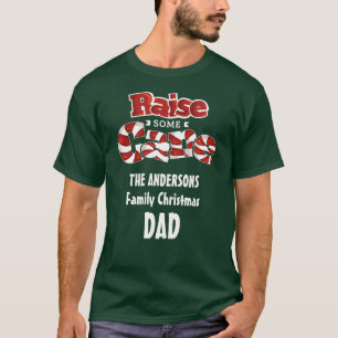 Fun Personalized Family Christmas Matching Novelty T-Shirt