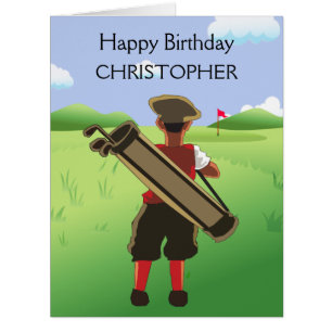 Fun Personalized Golfer on golf course