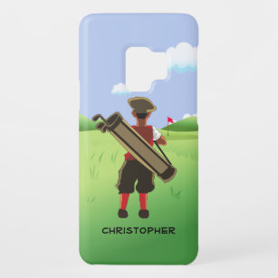 Fun Personalized Golfer on golf course Case-Mate Samsung Galaxy S9 Case