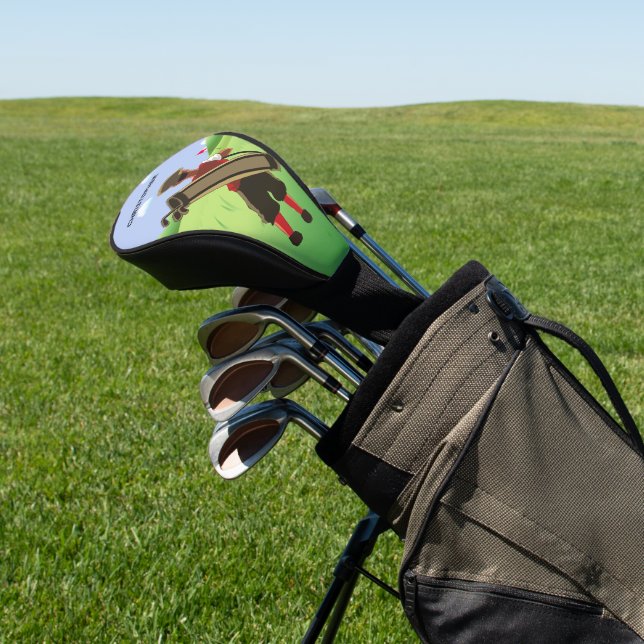 Fun Personalized Golfer on golf course Head Cover (In Situ)