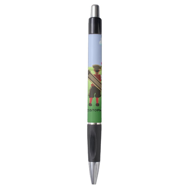 Fun Personalized Golfer on golf course Pen (Front Vertical)
