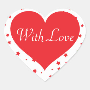 Fun Personalized Hearts With Love Stickers