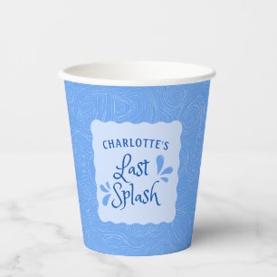 Fun Personalized "Last Splash" Bachelorette Party  Paper Cups