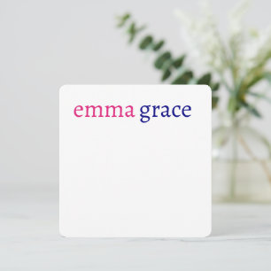 Fun Personalized Monogramed Stationery  Invitation