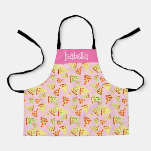 Fun Personalized Pizza Slices Random Pattern  Apron