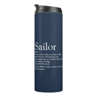 Fun Personalized Sailor Definition Navy Blue