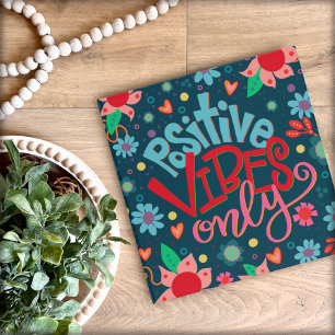 Fun Personalized Teacher Positive Vibes Only Binder