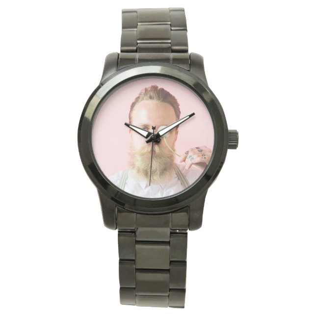Fun Personalized Your Face Custom Photo  Watch (Front)