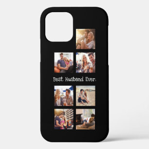 Fun Photo Best Husband Collage Personalized Black iPhone 12 Case