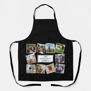 Fun Photo Collage Black and White Apron