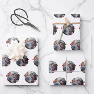 Fun Photo Message Valentine Wrapping Paper Sheet