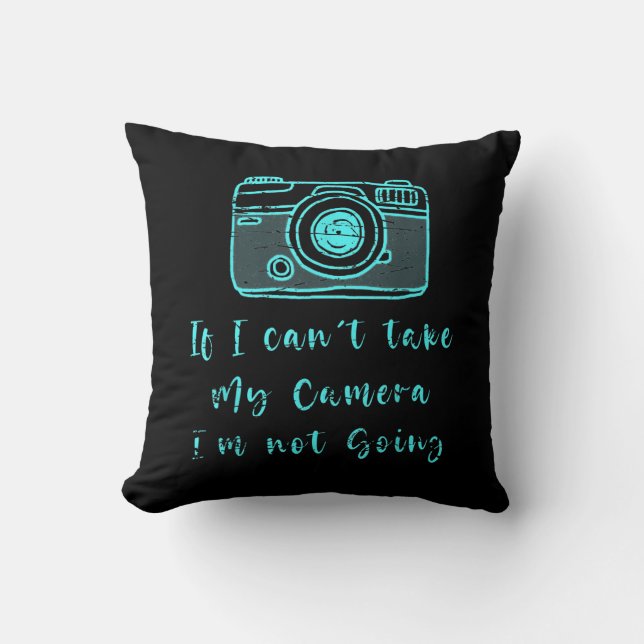 Fun Photographer Gift Cinematorgraphy Throw Pillow (Front)