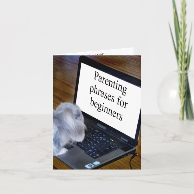 fun phrases for new parents card (Front)