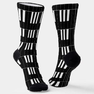 Fun Piano Keyboard Reversed Keys Socks