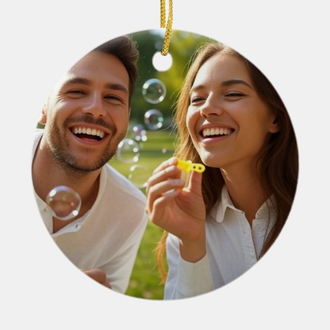 Fun Pic Ceramic Ornament (Front)
