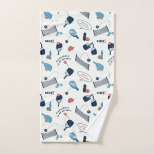 Fun "Pickleball is My Racquet" Hand Towel