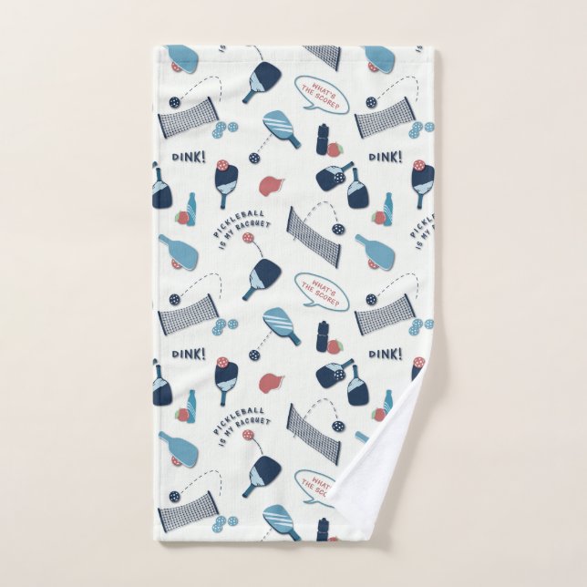 Fun "Pickleball is My Racquet" Hand Towel (Hand Towel)