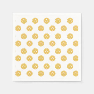 Fun Pickleball Pattern Pickleball Party Napkin